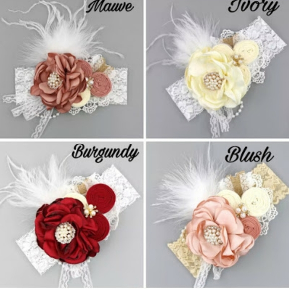 Bundle of 4 headbands for babies in 4 diferentes c - Picture 1 of 7